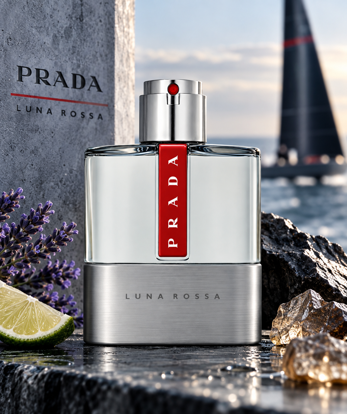 PRADA LUNA ROSSA EAU DE TOILETTE 3.4 oz/ 100 ml