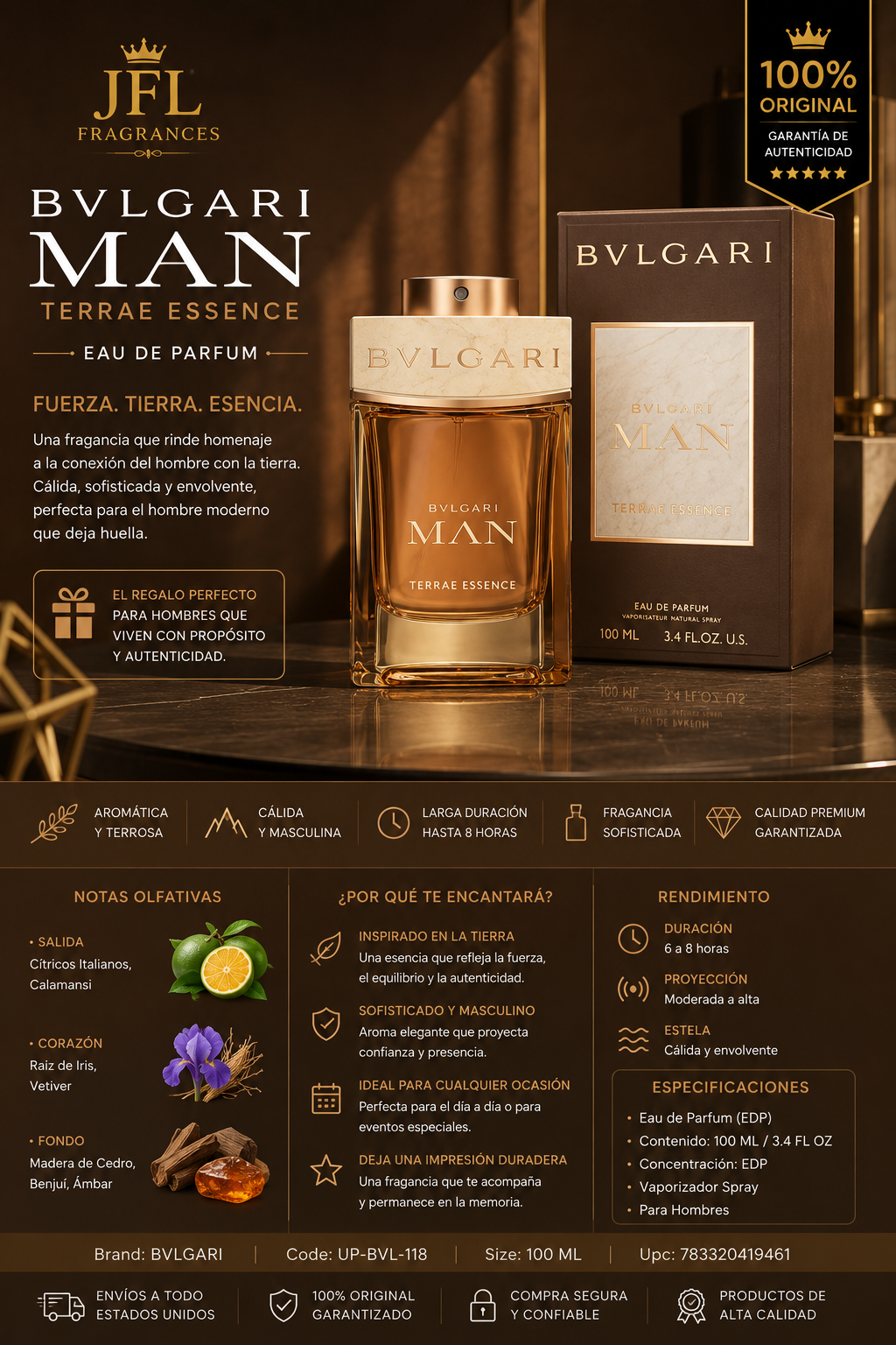 Bvlgari Man Terra Essence EDP