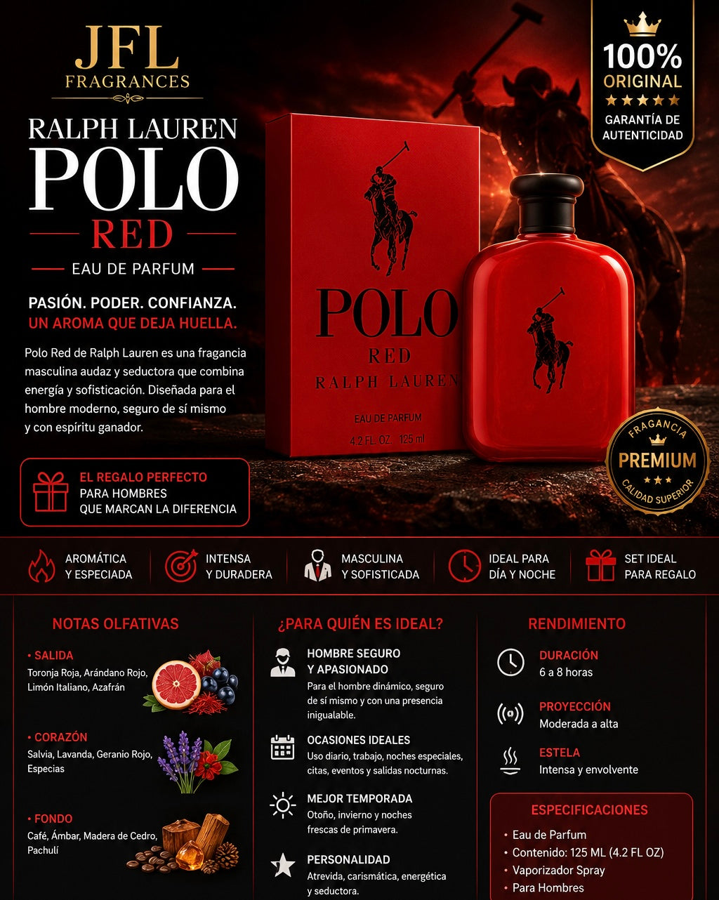 Ralph Laurent Polo Red Men