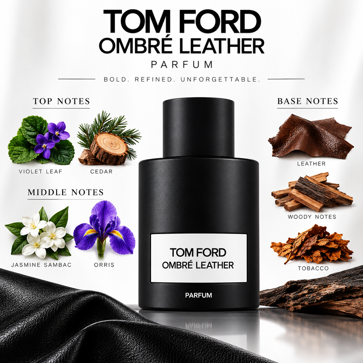 TOM FORD OMBRÉ LEATHER PARFUM 3.4 oz / 100 mL