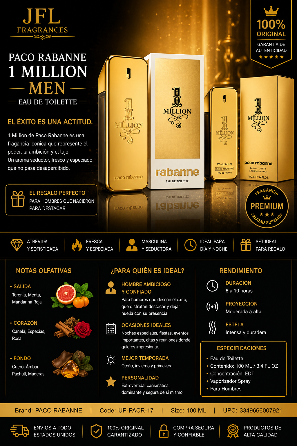 Paco Rabanne 1 Million  EDT