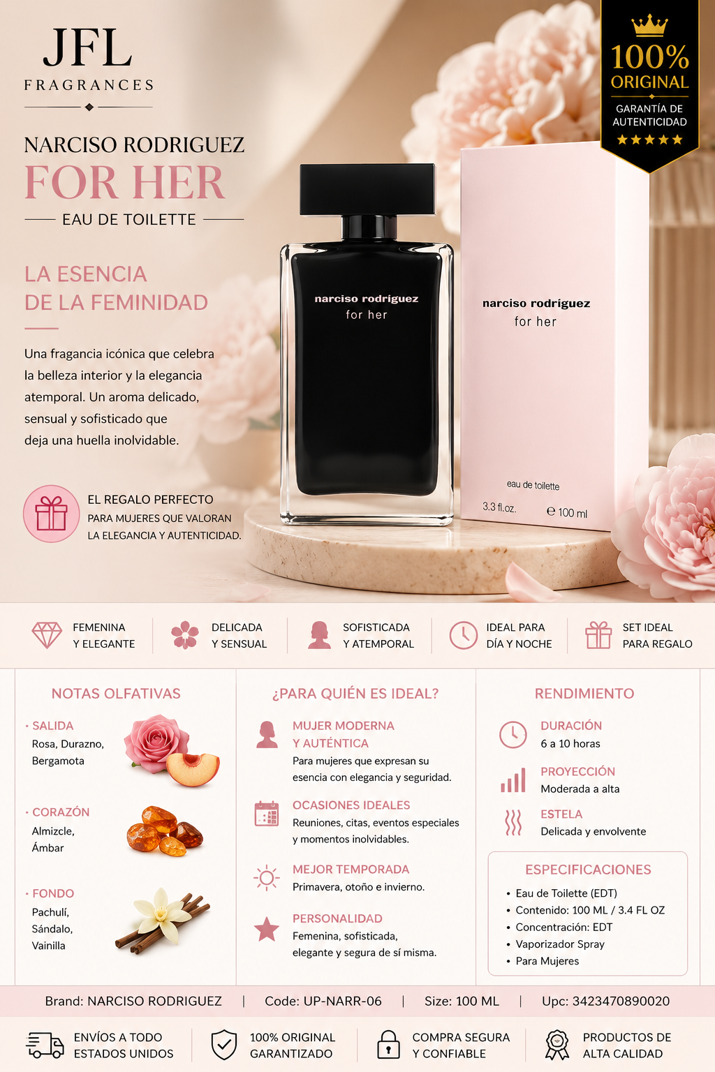 Narciso Rodriguez For Her EDT