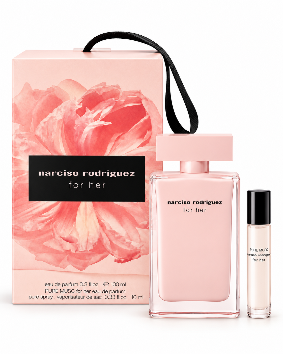 Narciso Rodriguez For Her Gift Set – EDP 3.3 oz + Pure Musc EDP 0.33 oz